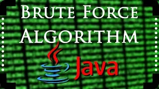 Java Algorithms - Brute Force