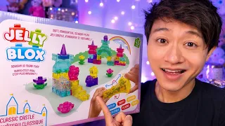 ASMR Unboxing NEW Jelly Blox Castle Set | Satisfying Sticky Sounds 