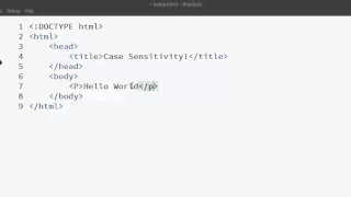 HTML tutorial for Beginners How to set Text Case Sensitive