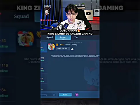 KING ZILONG VS FAUZAN GAMING, 3-2 king zilong win🔥 #mlbb #klik_subscribe