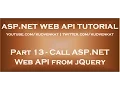 Call ASP NET Web API from jQuery