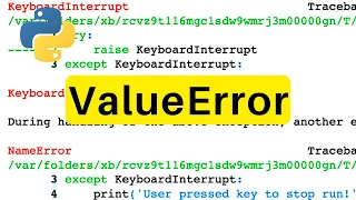 ValueError Python Tutorial