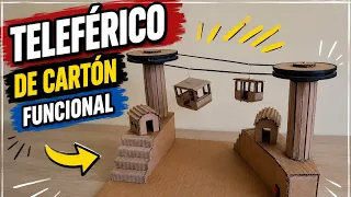 Teleférico de cartón ♻️🚡/Cardboard Cable Car🚠♻️