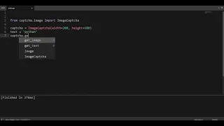 how to generate Captcha using python