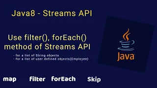 Java 8 - How to use filter forEach method of Streams API for a list of user defined objects