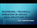 Traversing an Array - 2 nd PUC Computer Science