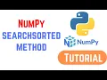 Python NumPy Tutorial For Beginners - NumPy searchsorted method with Examples