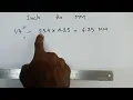 How to Convert Inches to mm