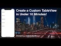 How to Create a Custom TableView Tutorial For Swift Xcode iPhone