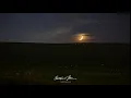 Crescent Moon Set and Fireflies Time Lapse