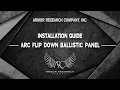 COMPACT RESPONSE SHIELD How to install the flip down ballistic panel for a Compact Response Shield