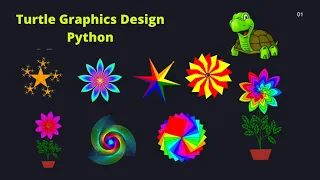 python turtle graphics design Tutorial from Beginner to Advanced practice code