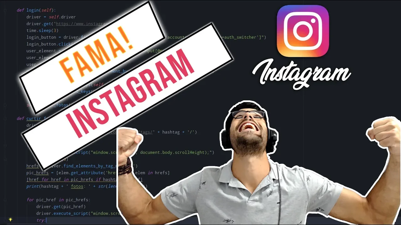 COMO CRIAR UM BOT(robô) PARA GANHAR SEGUIDORES NO INSTAGRAM! FÁCIL! | #ProjetosReaisParaDevs #E3