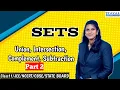 Set Operations Union Intersection Complement Subtraction STATE BOARD
