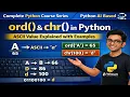 ord chr in Python ASCII Value Explained with Examples