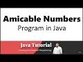Amicable Numbers in Java
