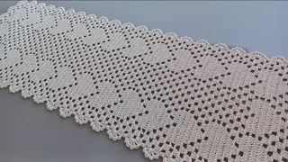 PASSADEİRA/CAMİNHO DE MESA DECORE EM CROCHÊ FÁCIL E ECONÔMICO VÍDEO AULA 