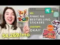 Make 200 A DAY Selling AI Stickers No Skill The Easiest Online Side Hustle of 2025