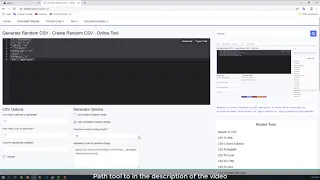 Generate Random CSV - Create Random CSV