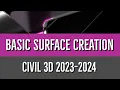 01 Basic Surface Creation With Polylines in CIVIL 3D
