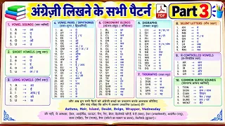 एक बार ये pattern सीख लो, फिर कोई भी English Word लिख लोगे | english spelling rules| reading rules