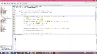 java tutorial 15 linear search with array Kurdish language