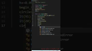 moving circle turtle in Python code