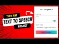 Easy Text-to-Speech Tutorial using HTML CSS and JavaScript Step-by-Step Guide