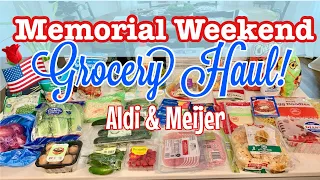 MEMORIAL WEEKEND GROCERY HAUL Aldi Meijer