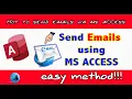 How to send email from ms access Send email via ms access ms access email