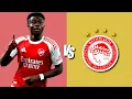 Download Lagu Bukayo Saka vs Olympiacos | UEFA Champions League 02/10/2025