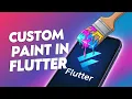 Make your first custom shape using custom paint flutter