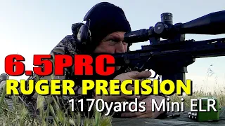 Ruger Precision Rifle / 6"target at 1170 yards / 6.5 PRC