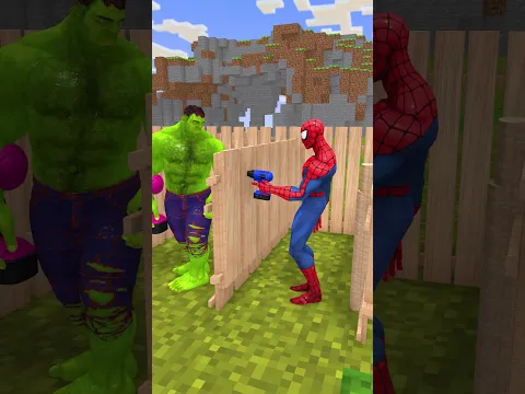 Spider-man And Tung Tung Sahur Funny Moments #Shorts #Marvel #Hulk #SpiderMan