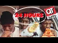 eating EVERY MEAL at Gas stations for 24 hours CHALLENGE Quick Trip