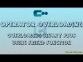 Overloading binary operator using friend function in c