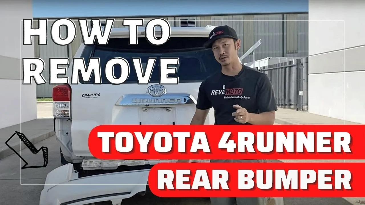 2014-2024 Toyota 4Runner : Rear Bumper Painted (SR5/Venture | WITHOUT: Molding Strip)