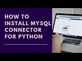 PIP not recognise error when installing mysql connector how to install python mysql connector