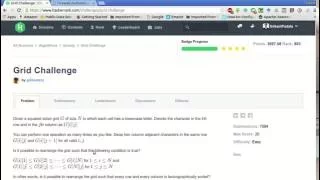 HackerRank Grid Challenge Solution