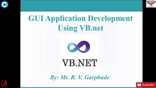 Lecture 1 GUI Application Development Using VB Net Net Framework Namespace Visual Studio