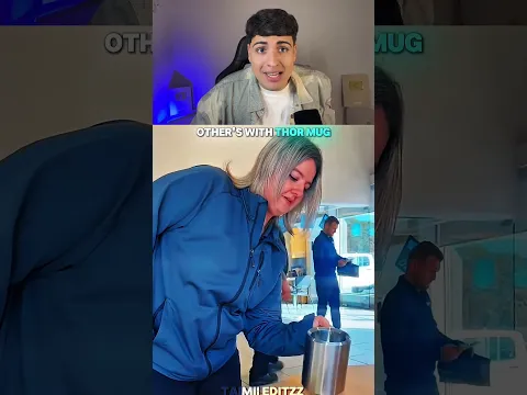 Outras pessoas tentando levantar o copo mais pesado do mundo X o último cara 😨