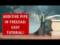 FreeCAD Tutorial Creating Custom Shapes with the Additive Pipe Tool