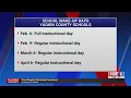 School districts share calendar changes after winter weather