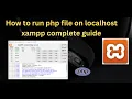 How to run php file on localhost xampp