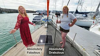 Before and After Teak Decks! Melissa is insane!