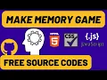 How to make memory game - Javascript
