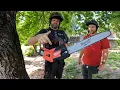 Milwaukee Battery Chainsaw First Cuts