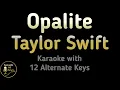 Taylor Swift - Opalite Karaoke Instrumental Lower Higher Male \u0026 Original Key