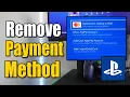How to Remove Payment Method on PS4 Console Credit Card Debit Card Paypal