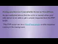 Fix 503 Service Temporarily Unavailable Error In W